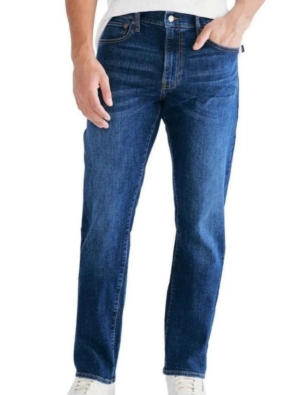 NWT Lucky Brand 223 Straight Jeans Men's 36x29 Dark Blue Stretch Denim